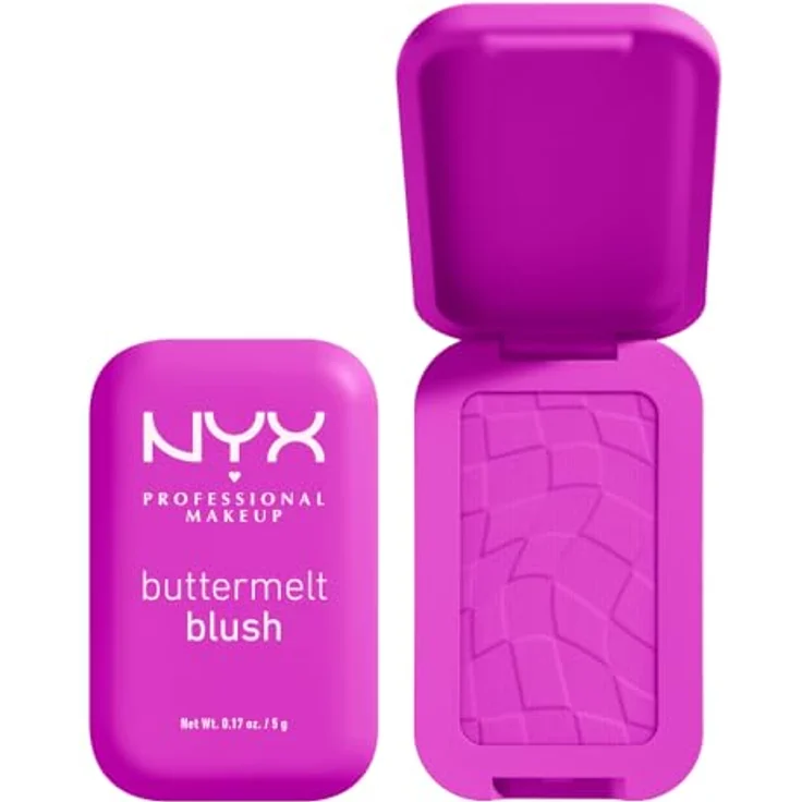 NYX Professional Makeup Buttermelt Blush Puderrouge, Farbton 12 All The Butta, 5 g, vegan, leichte Textur, langanhaltend – Bild 1
