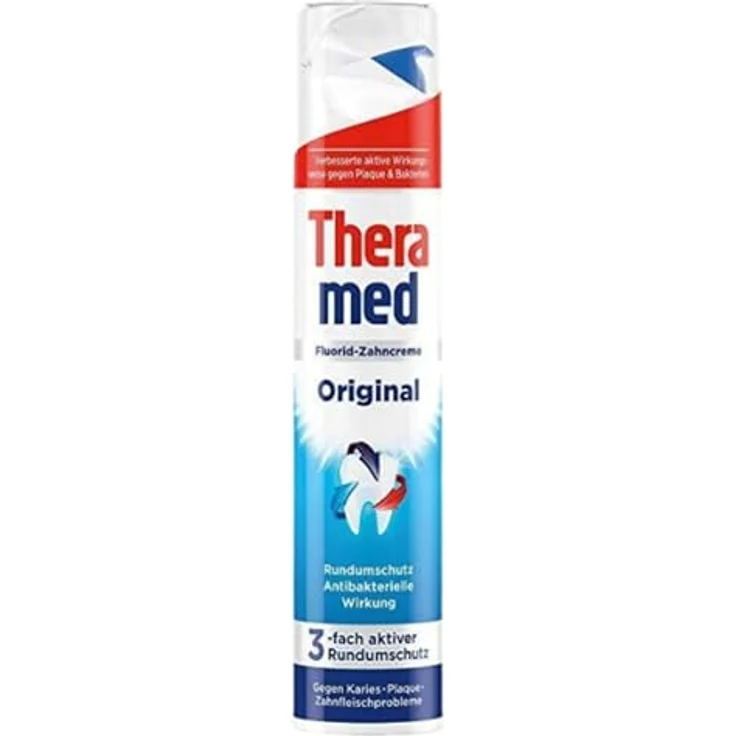 Theramed Original Spender 5 x 100 ml, für saubere Zähne & frischen Atem – Bild 2