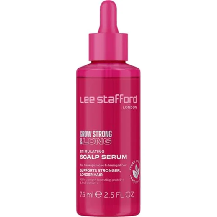 Lee Stafford Grow Strong & Long Stimulating Scalp Serum, stärkendes Serum zur Unterstützung des Haarwachstums, 75 ml