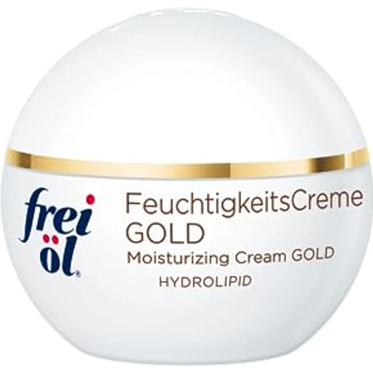 frei öl HYDROLIPID FeuchtigkeitsCreme GOLD - Intensive Feuchtigkeitspflege mit Gold Vitamin C für trockene Haut, mit Aloe Vera, Jojobaöl und Urea, vegan & dermatologisch getestet, 50 ml – Bild 2