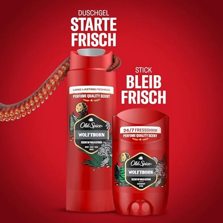 Old Spice Gamer Geschenkset Wolfthorn, Deostick (50 ml) & Duschgel (250 ml), langanhaltender Duft in Parfumqualität – Bild 5