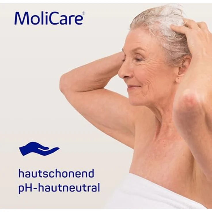 MoliCare Skin Shampoo: pH-hautneutrale Haarwäsche mit Panthenol und Mandelöl, 500 ml – Bild 3