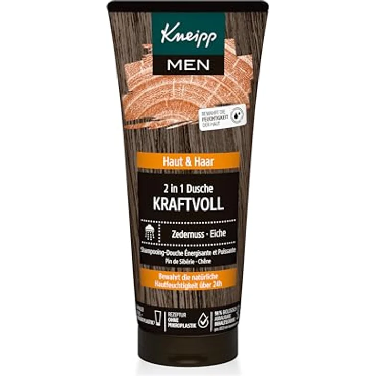 Kneipp Männersache Aroma-Pflegedusche Geschenkset, 400ml mit Guarana-Extrakt und würzig-fruchtigem Duft – Bild 4