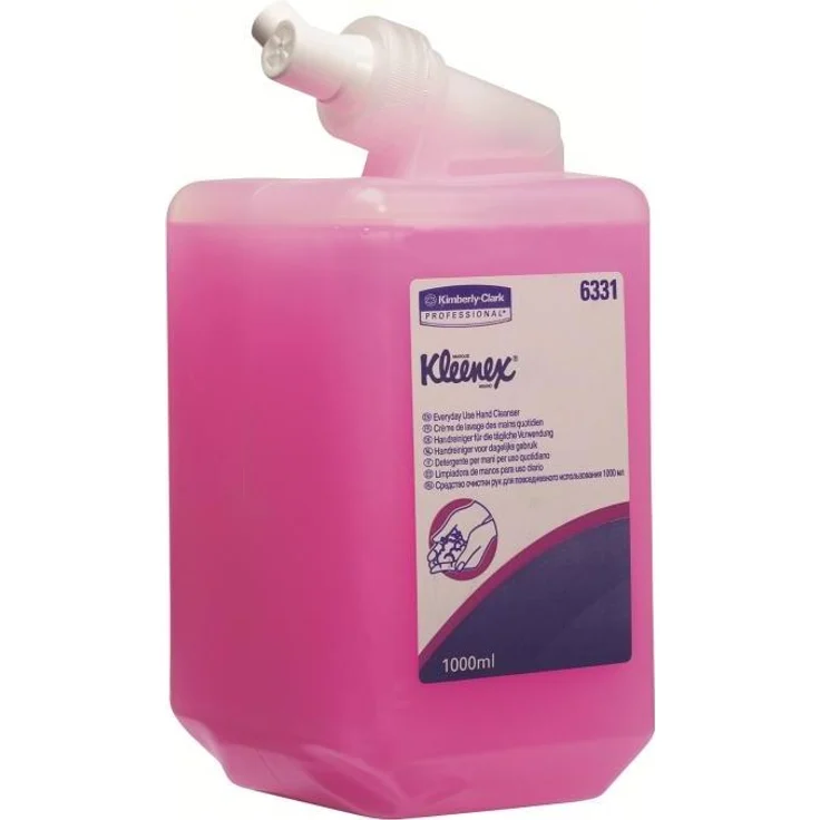 Kimberly-Clark Professionelle Handseife, Flüssigseife Normale, pink, 1000 ml, mit feuchtigkeitsspendenden Inhaltsstoffen und Kompatibilität zu verschiedenen Spendern