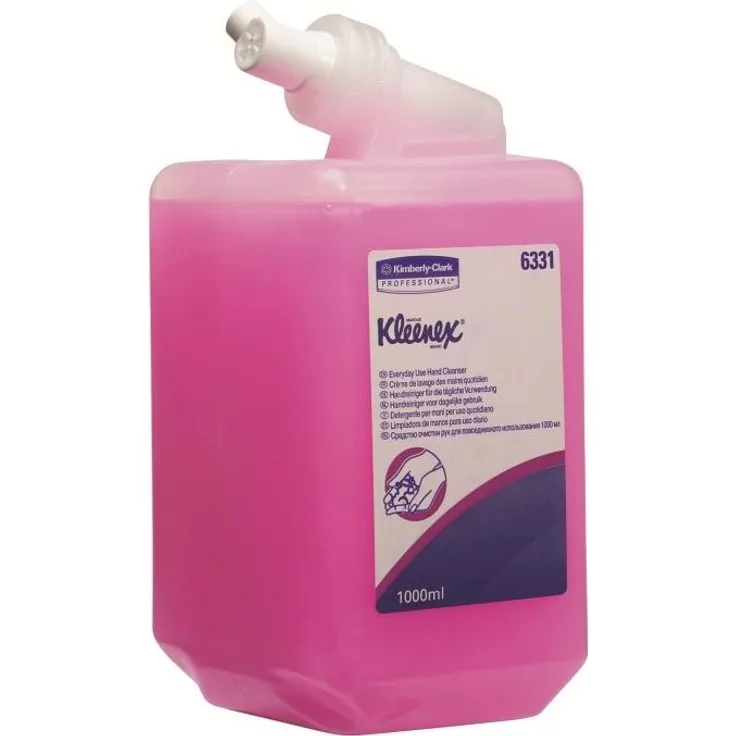 Kimberly-Clark Professionelle Handseife, Flüssigseife Normale, pink, 1000 ml, mit feuchtigkeitsspendenden Inhaltsstoffen und Kompatibilität zu verschiedenen Spendern