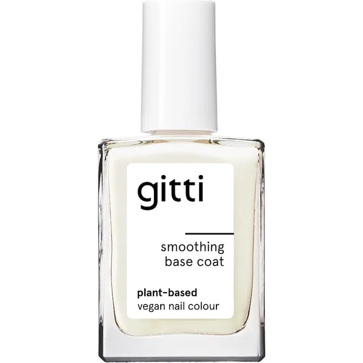 gitti Smoothing Nagellack 15 ml, Smoothing Base Coat mit Zitronenfruchtextrakt, vegan, PETA-zertifiziert