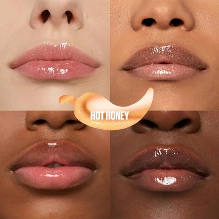 Maybelline New York Glänzender Lipgloss für sichtbar vergrößerte Lippen, Falten mildernd, Mit Maxilip und Chili, Lifter Plump, Farbe: Nr. 008 Hot Honey, 1 x 5,4 ml – Bild 2