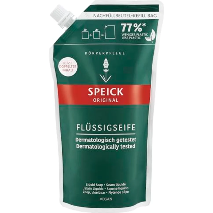 Speick Original Flüssigseife, Nachfüllbeutel, 600ml (1) – Bild 2