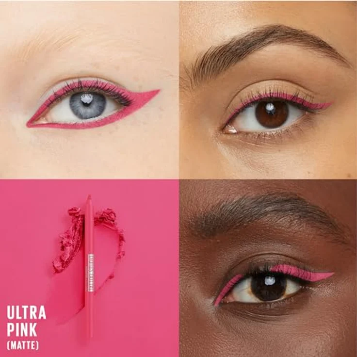 MAYBELLINE NEW YORK Tattoo Liner Gel Pencil, Eyeliner für die Augen in Ultra Pink, 1,3 g, wasserfest und abriebfest – Bild 3