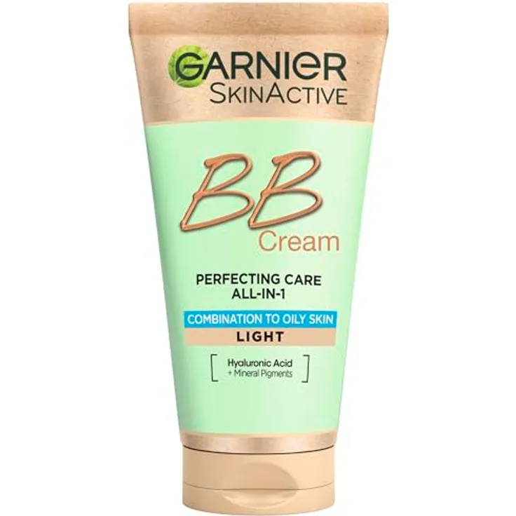 Garnier Miracle Skin Perfector BB Cream, ölfreie Gesichtscreme für Misch- und ölige Haut, mattierende Formel mit Lichtschutzfaktor 25, hell