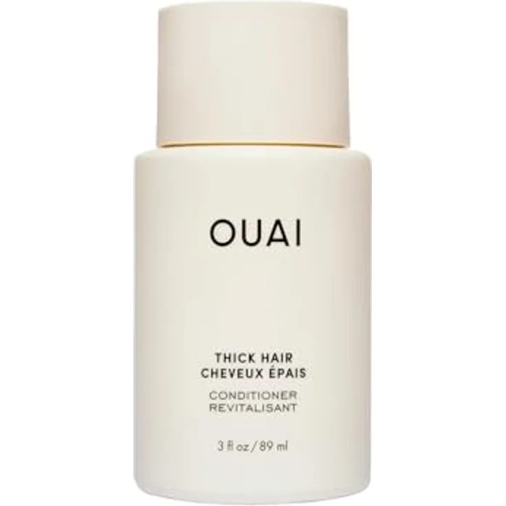 OUAI Thick Hair Conditioner, Reisegröße 89 ml, für trockenes, frizziges dickes Haar mit Keratin, Eibischwurzel, Sheabutter & Avocadoöl, paraben-, phthalat- & sulfatfrei – Bild 1