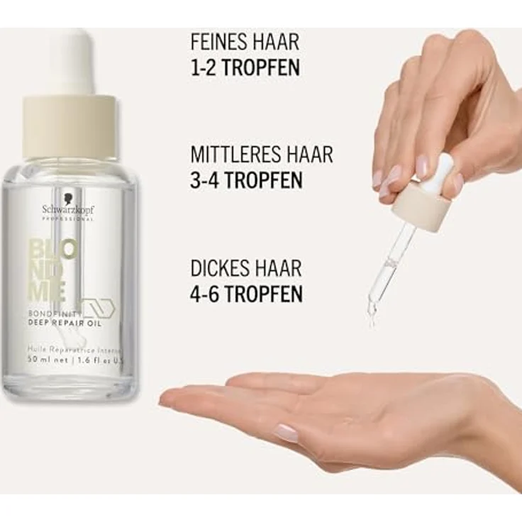 Schwarzkopf Professional BLONDME Bondfinity Deep Repair Oil Leichtes Haaröl, Hitzeschutz, Anti Frizz, Glättung, Reparierend, Stärkend, 50 ml – Bild 5