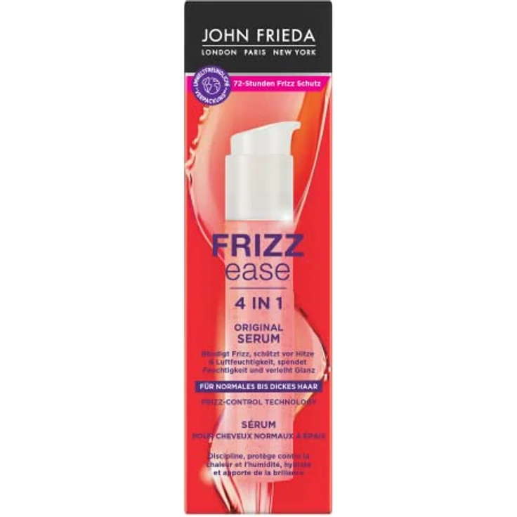 John Frieda 4 in 1 Original Serum - Inhalt: 50ml - Haartyp: normal bis dick - Aus der Frizz Ease Serie - Bändigt Frizz - Schützt vor Hitze & Luftfeuchtigkeit – Bild 1