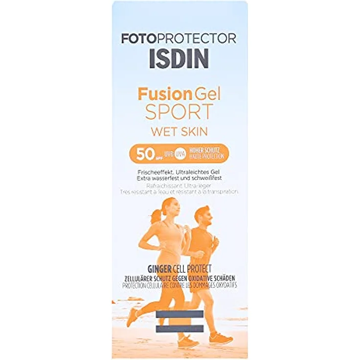 ISDIN Fotoprotector Fusion Gel Sport Wet Skin SPF50 (100 ml) - Beruhigendes Sonnengel für Sportler – Bild 1