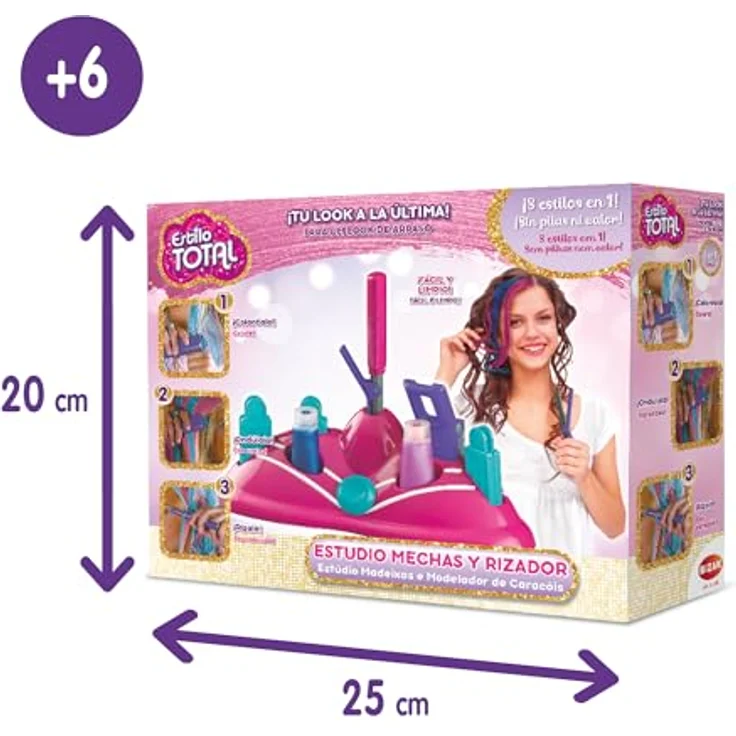 Bizak Estudio Mechas Y Rizador, Lockenstab für vielseitiges Styling mit einfacher Handhabung und effektiver Lockenbildung – Bild 2
