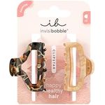 invisibobble CLIPSTAR Golden Roar Haarclip-Set - 2 Medium Hair Claws - Leo-Muster, sicherer Halt, gesundes Haar