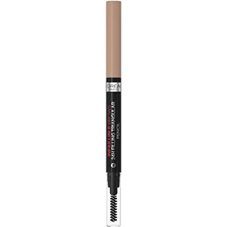 L’Oréal Paris Infaillible Brows 24h Brow Filling Triangular Pencil, Augenbrauenstift mit herausdrehbarer Spitze, 1 ml - AUBURN