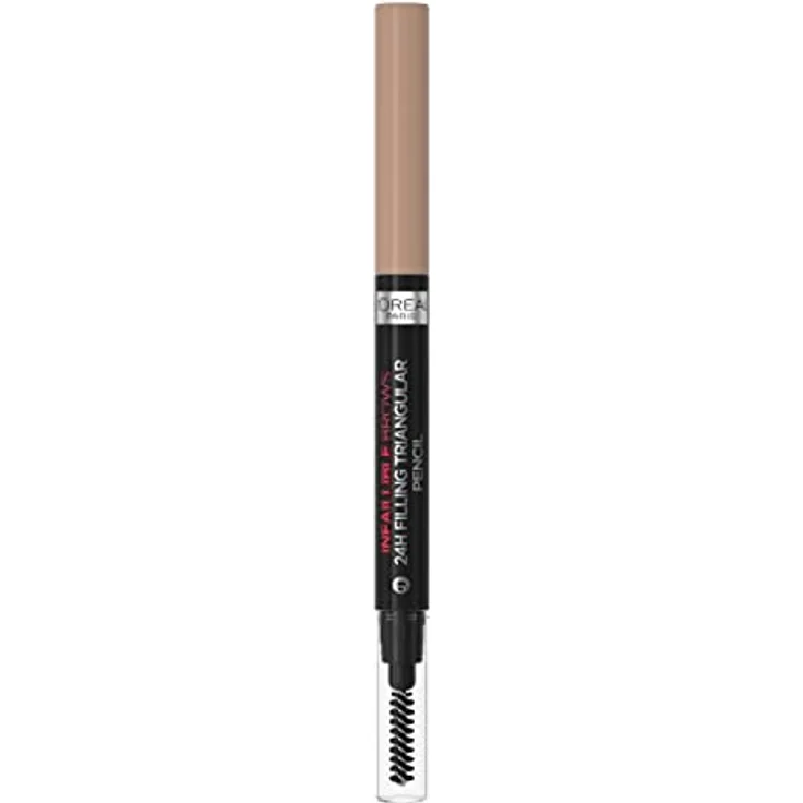 L’Oréal Paris Infaillible Brows 24h Brow Filling Triangular Pencil, Augenbrauenstift mit herausdrehbarer Spitze, 1 ml - AUBURN – Bild 1