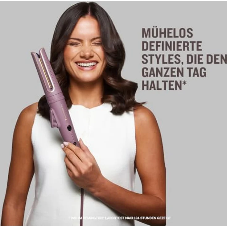 Remington Rotating Curler AIRvive CI8930, rotierender Lockenstab mit IONIC AIR-Technologie und Anti-Frizz-Formel, rot – Bild 7