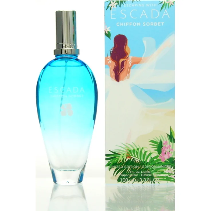 Escada Chiffon Sorbet Eau de Toilette 100 ml, frischer Duft mit Ananas und Pfingstrose für Damen