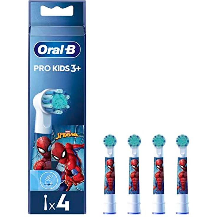 Braun Oral-B Kinderzahnbürstenaufsatz Spiderman 4U, extra-weiche Borsten für kleine Münder, geeignet für Kinder ab 3 Jahren – Bild 2