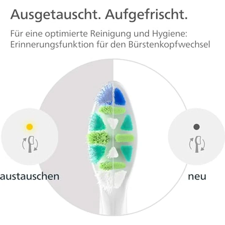 Philips Sonicare InterCare HX9004/87, Ersatzbürstenköpfe für elektrische Zahnbürsten, 4er Pack, gründliche Reinigung, empfindliche Zähne, reduziert Zahnverfärbungen – Bild 7