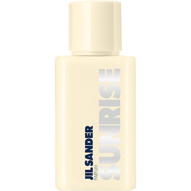 Jil Sander Sunrise, Damenparfum 75 ml, zitrisch-blumiger Duft in edlem gelb mit silbernen Details