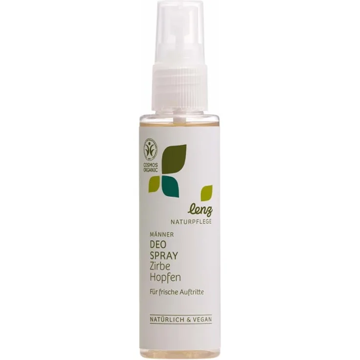 Lenz Männer Deo Spray Zirbe Hopfen, 75ml mit verbesserter Rezeptur und neuem Design