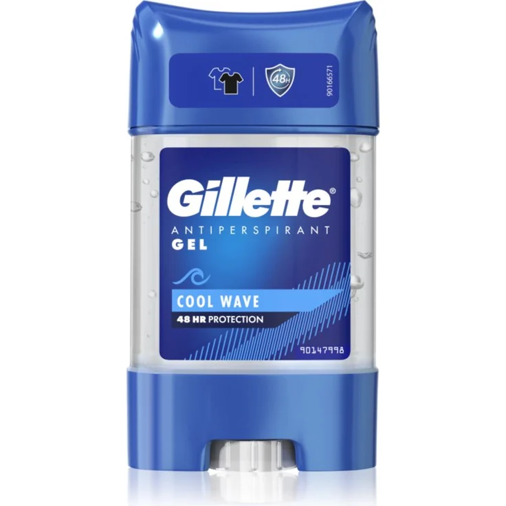 Gillette Cool Wave, Antitranspirant und Deo für Herren, 70 ml mit langanhaltendem Frischegefühl und Schutz gegen Schweißbildung