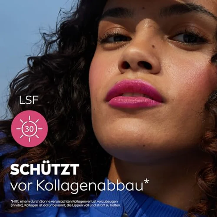 Labello Caring Beauty Pink Lippenpflegestift, farbige Lippenpflege mit LSF 30, Vitamin E & Bio-Mandelöl, 3in1 Formel für Lippen & Wangen (4,8 g) – Bild 3