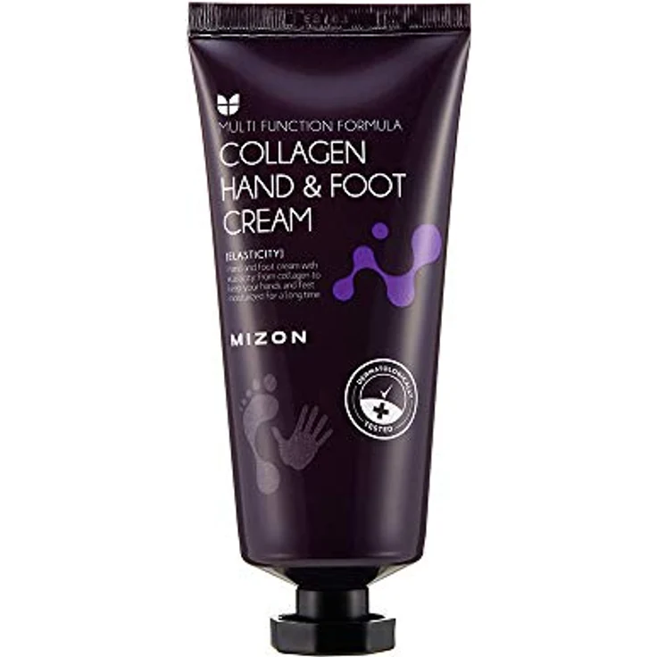 MIZON COLLAGEN HAND & FOOT CREAM (100ml) Feuchtigkeitsspendende Creme für trockene Haut, Hände, Ellbogen und Fersen, Hautreparatur – Bild 1