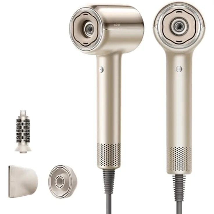 MOVA Shine 20 Haartrockner mit Diffusor, Hochgeschwindigkeitsmotor, Plasma-Haarpflege und NTC-Überwachung, Gold
