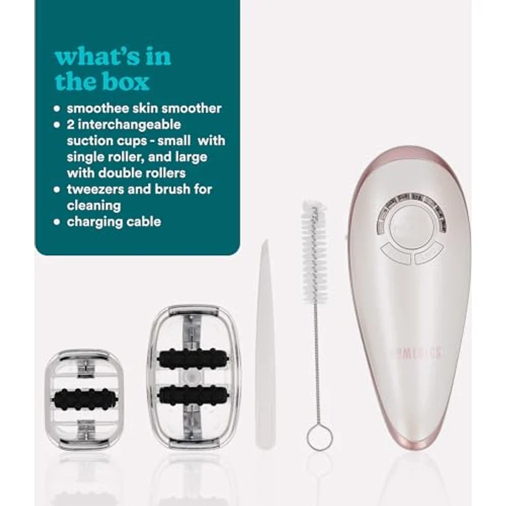 HoMedics Skin Smoother, Anti-Cellulite Massagegerät, aktiviert Fettzellenabbau, Vakuummassage und elektronische Stimulation (EMS), Hautverbesserung, Verminderung von Orangenhaut – Bild 7