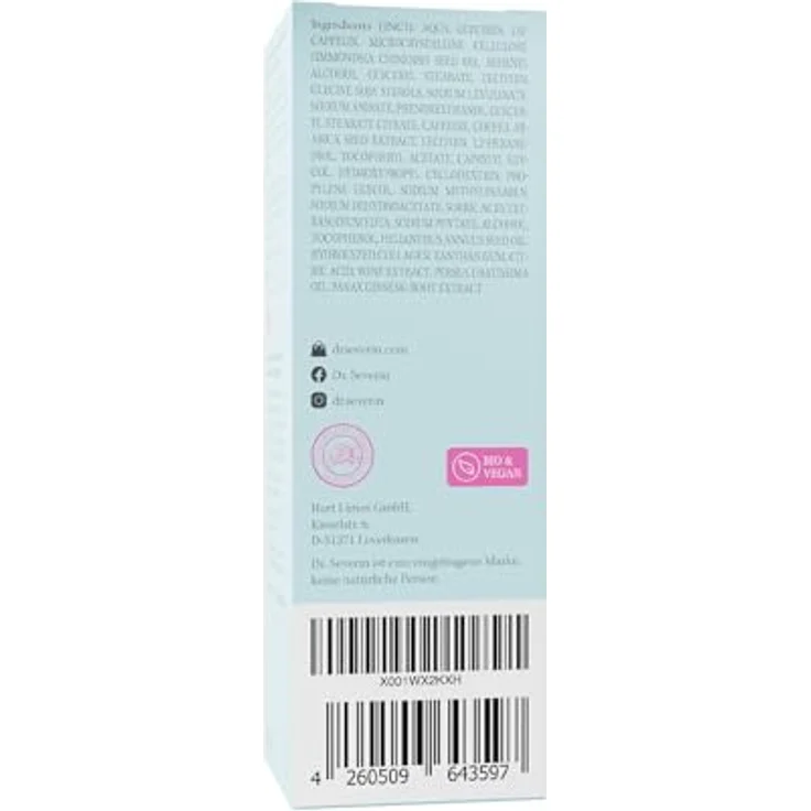 Dr. Severin 2,5% Collagen Hyaluron Serum Ultra 50 ml I Gesichtsserum mit Meereskollagen, Hyaluron, Vitamin E und Phytodermina Lifting I Anti-Aging, Straffend I für alle Hauttypen I Vegan – Bild 4