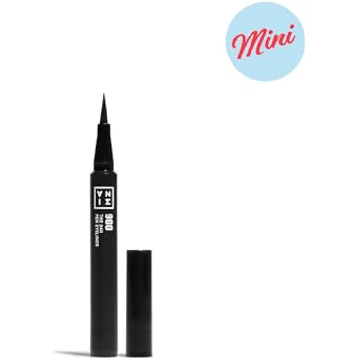 3INA The 24H Pen Eyeliner Mini, langanhaltender Eyeliner in intensivem Schwarz, wasserfest, 0,6 ml – Bild 2