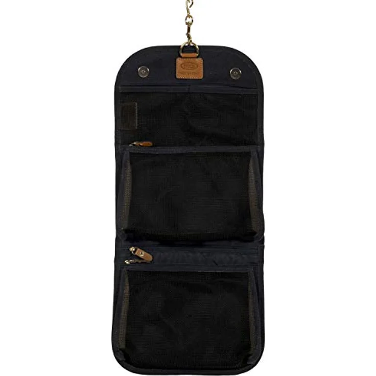 Brics, Necessaire, Life - Necessaire Trifold, Blau, 3 l, Veloursleder-Effekt, pflanzlich gegerbtes Toskana-Leder – Bild 5