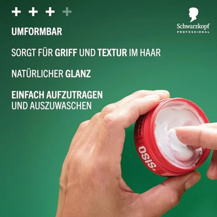 Schwarzkopf Professional OSiS Flexwax Haarstyling Wachs, Umformbare Creme, Natürlicher Glanz, Starker Halt, 85 ml – Bild 4