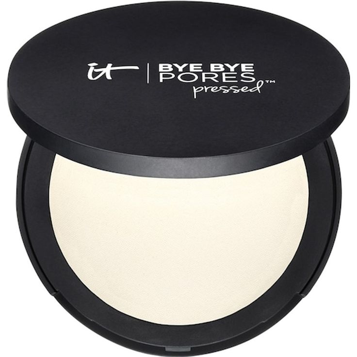 it Cosmetics Bye Bye Pores Pressed Kompaktpuder, transparent, 9 g mit Anti-Aging-Komplex und porenverfeinernder Technologie