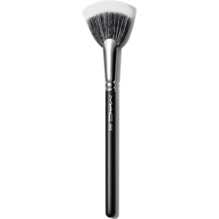 MAC Cosmetics Brush 184S Duo Fibre Fan Make-up-Pinsel - Präzises Auftragen von pudrigen Produkten, weiche Borsten - 1 St.