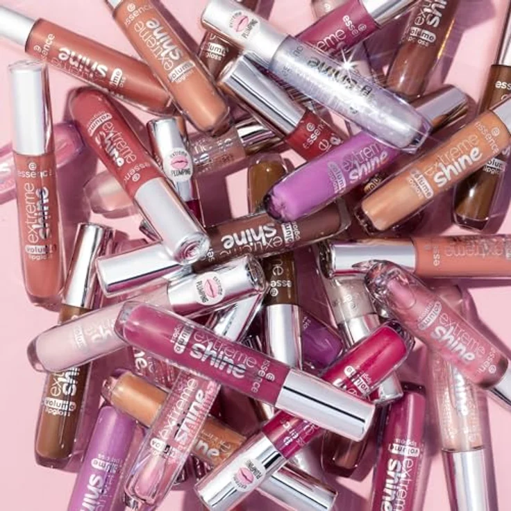 essence Extreme Shine Volume Lipgloss, glänzendes Finish, voluminöse Lippen, nicht klebrige Textur, zarte Farbe – Bild 9