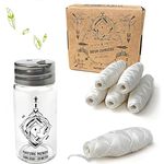 Nature Nerds – plastikfreie Natur Zahnseide im Glas-Flakon gewachst mit Candelilla – 6 Spulen = 180 m (180)