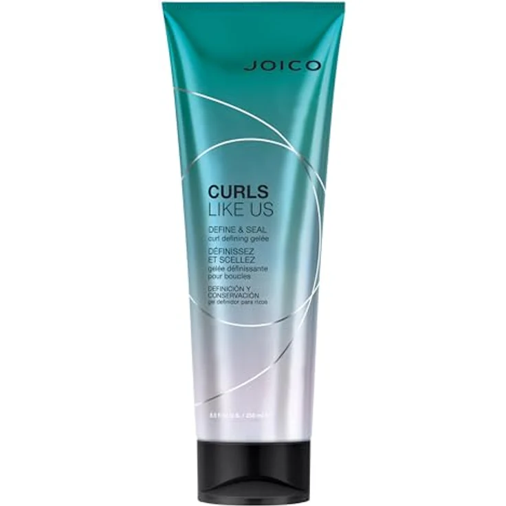 JOICO Curls Like Us Define & Seal, Haarstyling Gelée mit mittelfestem Halt, 250 ml, Frizz-Reduzierung und Hitzeschutz bis 232°C – Bild 1