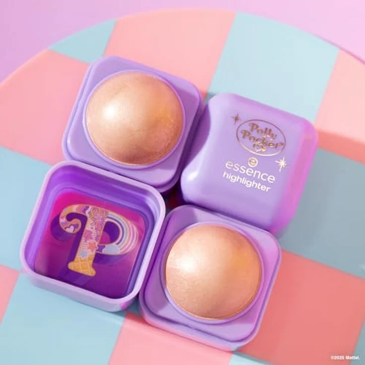 essence Polly Pocket Cremiger Highlighter Farbton 01 Tiny & Cute, 6.1 g, vegan, lichtreflektierende Pigmente für strahlenden Glow – Bild 4