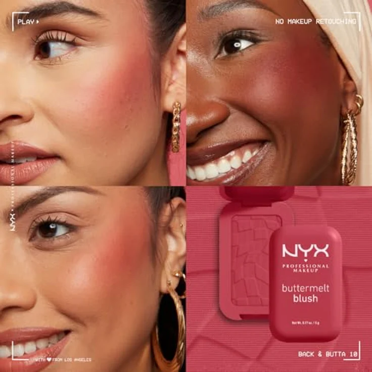 NYX Professional Makeup Buttermelt Blush, Puderrouge Farbton 10 Back and Butta, 5 g, vegan mit langanhaltender, leichter Textur – Bild 6