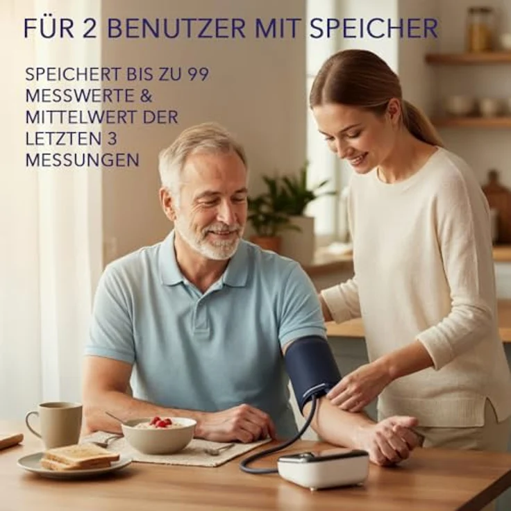 IEA Medical Bundle: Blutdruckmessgerät & Pulsoximeter mit digitaler Anzeige, Speicherfunktion, kompakt und tragbar für Gesundheitsüberwachung – Bild 4