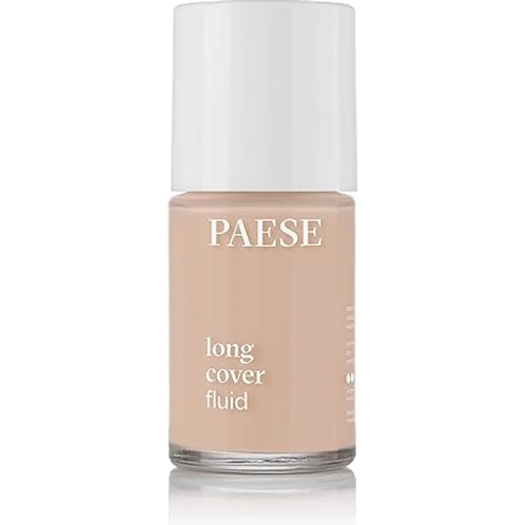 Paese Cosmetics Natural Long Cover Fluid Foundation, 30ml - Long Cover für trockene und normale Haut, mit Sheabutter und Pro-Vitamin B5 – Bild 1