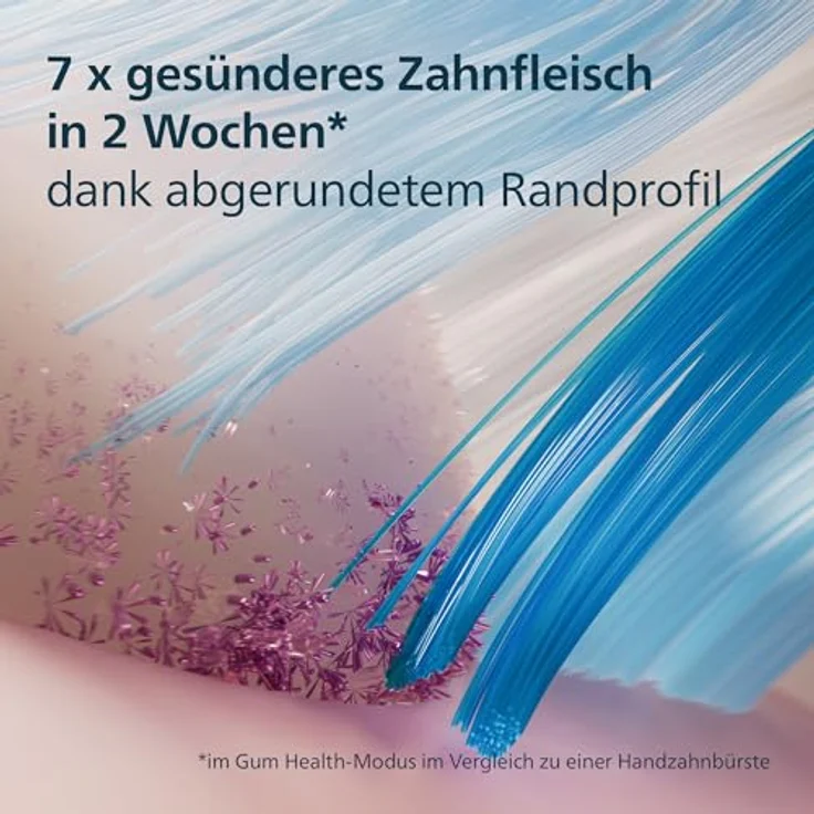 Philips Sonicare G3 Premium Gum Care, Original Ersatzbürstenköpfe, 7x gesünderes Zahnfleisch, schwarz, 6er-Pack, HX9056/88 – Bild 4