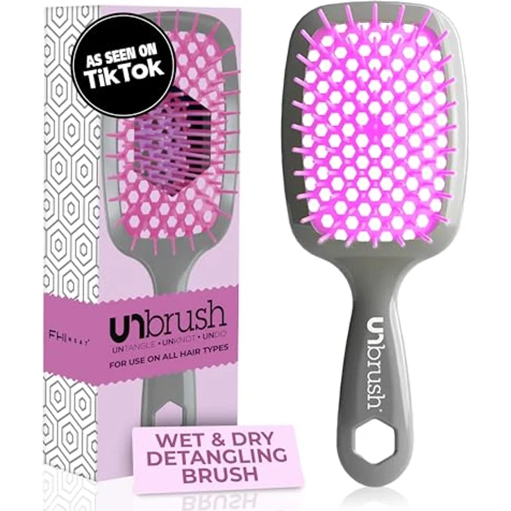 UNbrush Original Collection Detangling Hair Brush, Orchid Detangler für nasses und trockenes Haar, unisex – Bild 1