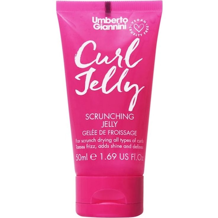 Umberto Giannini Curl Jelly Scrunching Mini Haarcreme, 50 ml - 100% vegan, mittlerer Halt, blumig-würziger Duft
