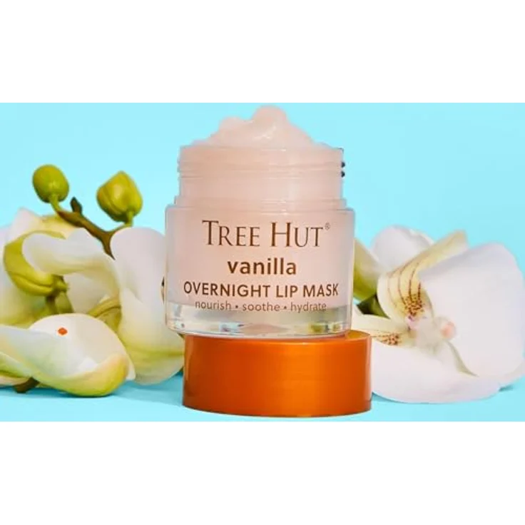 Tree Hut Vanilla Overnight Lippenmaske, 170 ml, reichhaltige Feuchtigkeitsformel mit Sheabutter und Vitamin E – Bild 4